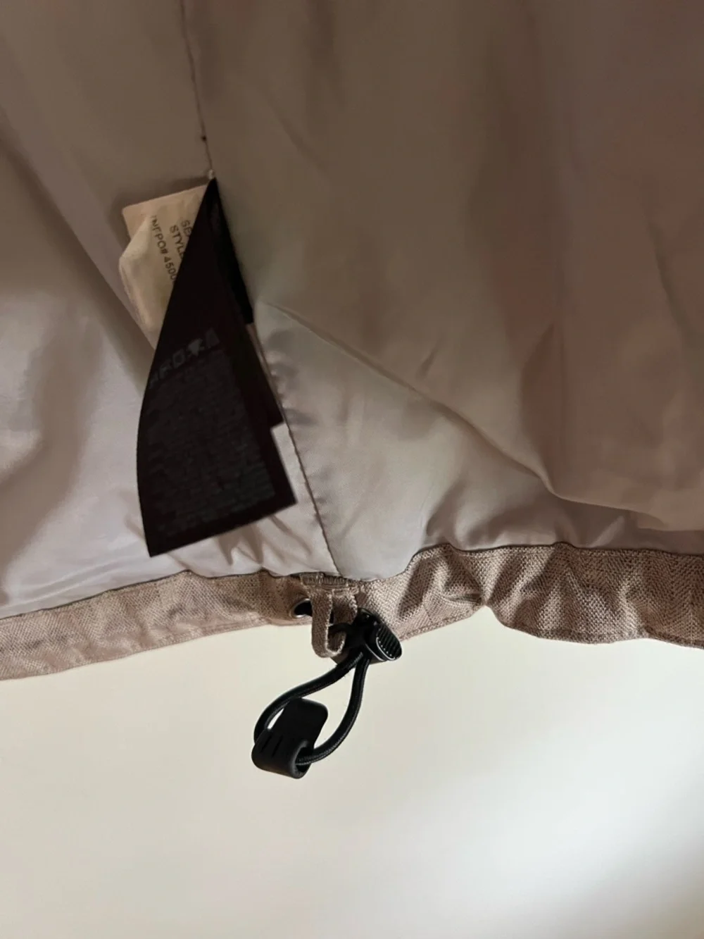 The North Face Men’s Light Brown HyVent Polyester Jacket w Pockets Size Large